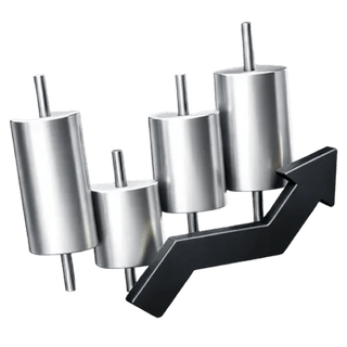 Skov Rendix's about-side med et 3D-ikon af et candlestick-diagram